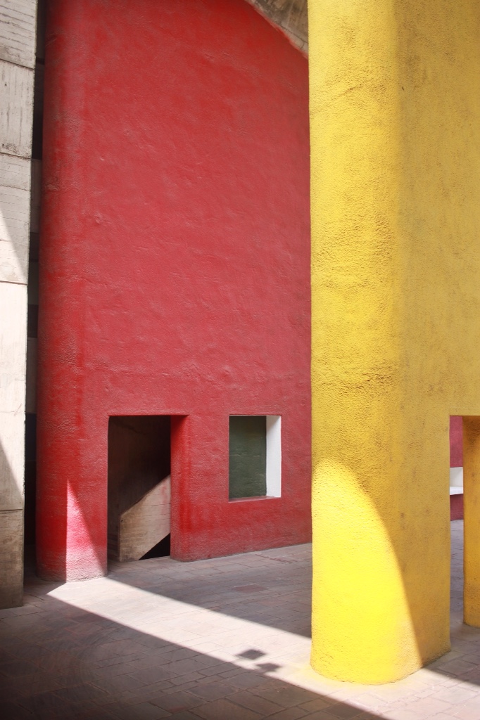 Le Corbusier's beautiful High Court building in Chandigarh, India. 